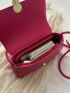 Small Crossbody Bag Solid Color Flap Fashion Style