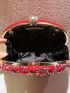 Small Box Bag Rhinestone Decor Chain Strap Glamorous For Prom