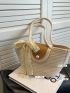 Large Beach Bag, Straw Bag, Beach Handbag, Woven Shoulder Bag