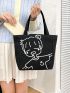 Women's Bag Cartoon Figure Graphic For Commuting