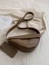 Minimalist Novelty Bag Medium Flap Brown Pu