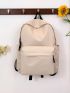 Fashion Casual Solid Color Functional Backpack Medium