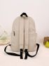 Fashion Casual Solid Color Functional Backpack Medium