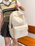 Fashion Casual Solid Color Functional Backpack Medium