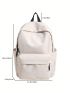 Fashion Casual Solid Color Functional Backpack Medium