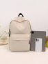 Fashion Casual Solid Color Functional Backpack Medium