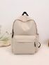 Fashion Casual Solid Color Functional Backpack Medium