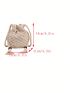 Mini Minimalist Crochet Bag Drawstring Design Vacation