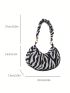 Medium Hobo Bag Cow Print Fashionable For Daily