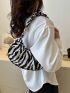 Medium Hobo Bag Cow Print Fashionable For Daily