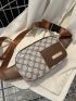 All Over Print Fanny Pack Metal Decor Adjustable Strap For Daily