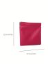 2pcs Hot Pink Coin Purse Waterproof Make Up Bag Key Lipstick Data Cable Storage Pouch