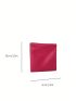 2pcs Hot Pink Coin Purse Waterproof Make Up Bag Key Lipstick Data Cable Storage Pouch