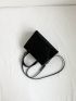 Small Square Bag Double Handle Adjustable Strap PU