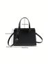 Small Square Bag Double Handle Adjustable Strap PU