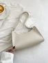 Small Baguette Bag Solid Color Minimalist Style