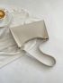 Small Baguette Bag Solid Color Minimalist Style