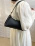 Small Baguette Bag Solid Color Minimalist Style