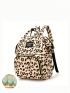 Leopard Pattern Classic Backpack Waterproof Adjustable Strap