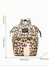 Leopard Pattern Classic Backpack Waterproof Adjustable Strap