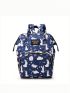 Rabbit Pattern Classic Backpack Waterproof Adjustable Strap