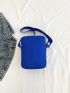 Mini Square Bag Oxford Zip Front Blue