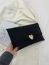 Studded & Heart Decor Envelope Bag PU Glamorous