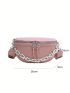 Chain Waist Bag Women Fanny Pack Female Pu Chest Bag Women's Shoulder Crossbody Bag