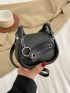 Mini Saddle Bag Solid Color Flap Fashion Style