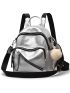 Vegan Leather Mini Backpack Cute Convertible Small Shoulder Bag for Girls Women