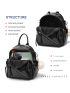 Vegan Leather Mini Backpack Cute Convertible Small Shoulder Bag for Girls Women