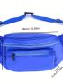 Blue Fanny Pack Minimalist Large Capacity For Daily