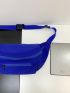 Blue Fanny Pack Minimalist Large Capacity For Daily