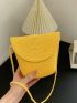 Mini Straw Bucket Bag Shoulder Bag Women Summer Vacation Bag