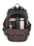 Black Classic Backpack Large Capacity Adjustable Strap For Daily