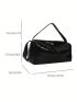 Minimalist Hobo Bag Fashion Black With Zipper