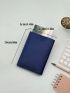 Slim Blue Passport Case Portable Card Holder