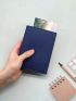 Slim Blue Passport Case Portable Card Holder