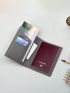 Slim Red Passport Case Portable Card Holder