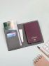 Slim Red Passport Case Portable Card Holder