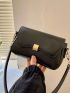 Mini Square Bag Black Minimalist Flap For Work