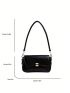 Mini Square Bag Black Minimalist Flap For Work