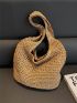 Large Capacity Straw Bag Double Handle Vacation