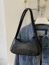 Cute Small Bag Women's New Fashion Simple Handbag One Shoulder Underarm Bag Crocodile Women's Small