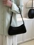 Cute Small Bag Women's New Fashion Simple Handbag One Shoulder Underarm Bag Crocodile Women's Small