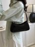 Cute Small Bag Women's New Fashion Simple Handbag One Shoulder Underarm Bag Crocodile Women's Small