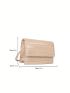 Mini Flap Square Bag Embossed Detail Minimalist