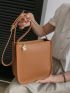 Small Square Bag Solid Color Zipper Fashion Style