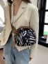 Small Fanny Pack Geometric Pattern Fashion Style