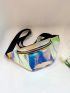 Medium Waist Bag Laser Transparent Funky Style